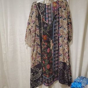 Johnny Was Silk Dress - DAMAGED